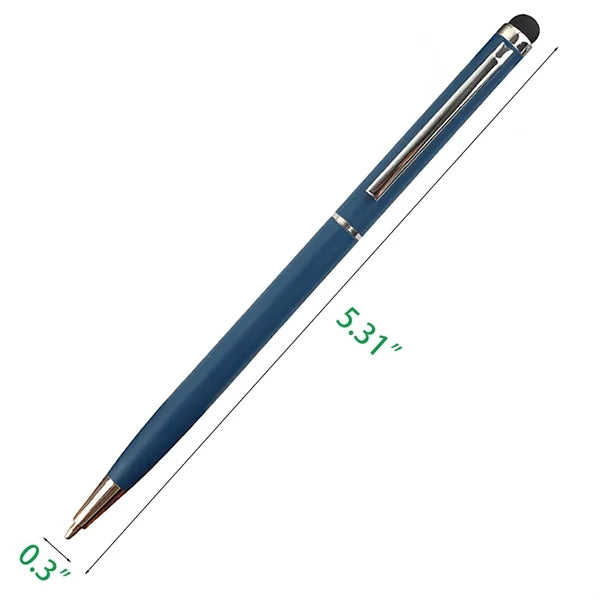 Metal Retractable Stylus Ballpoint Pen