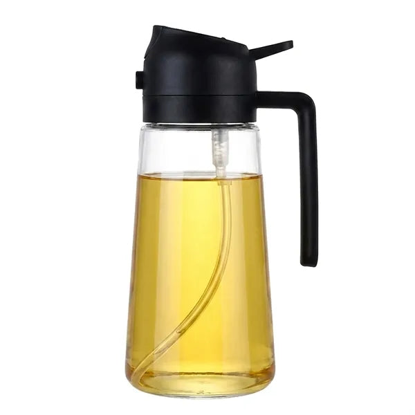 Glass 2 In 1 Auto Flip Oil Sprayer Dispenser