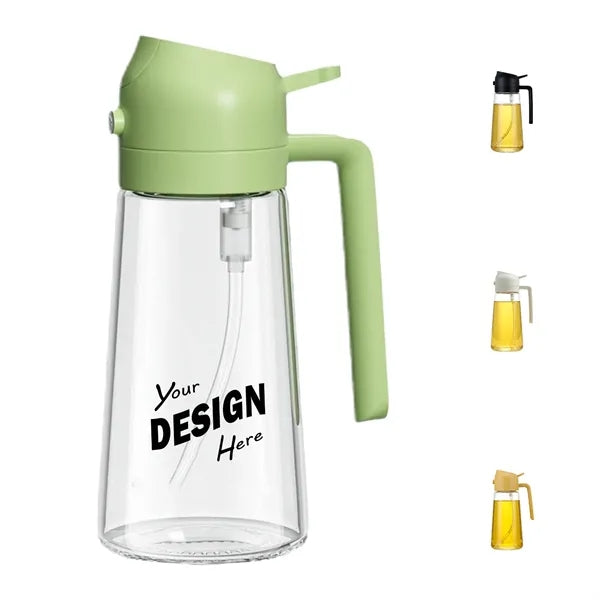 Glass 2 In 1 Auto Flip Oil Sprayer Dispenser