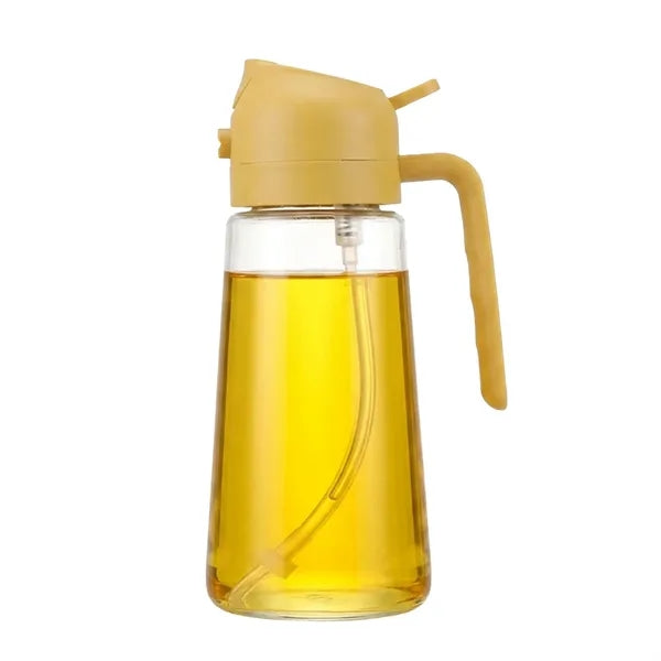Glass 2 In 1 Auto Flip Oil Sprayer Dispenser