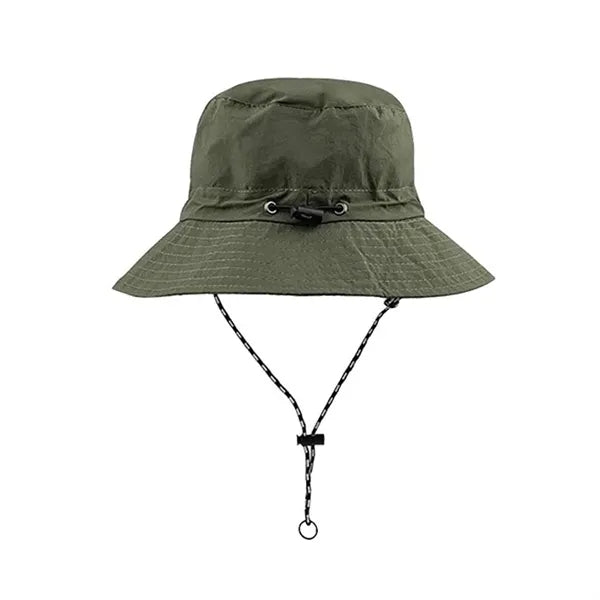 Collapsible Sun Protection Quick-Dry Drawstring Bucket Hats