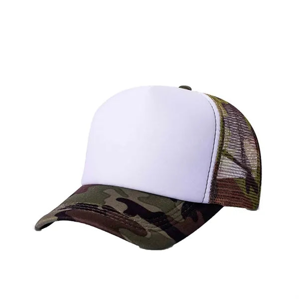 Breathable Foam Two-tone Trucker Hat w/ Mesh Back