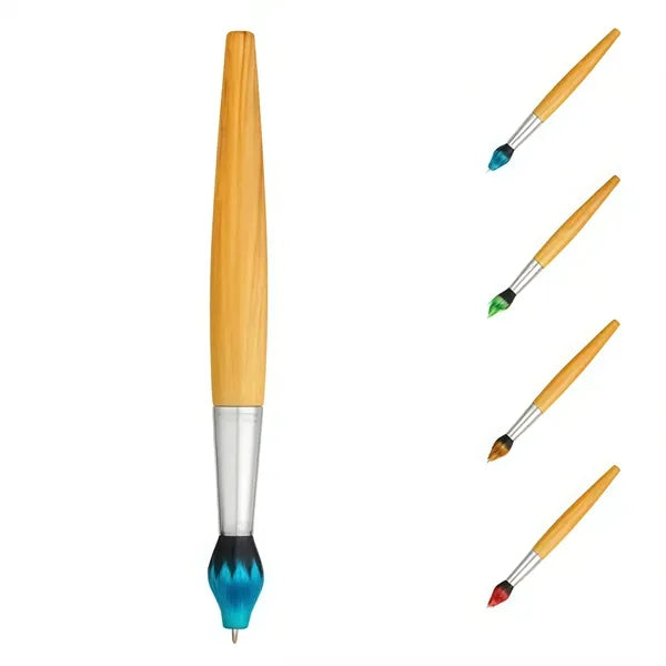 Logo Wood Grain Ballpoint Pen