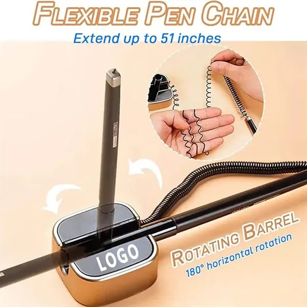 Champagne Desk Pen Set for Public & Office Use