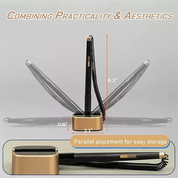 Champagne Desk Pen Set for Public & Office Use