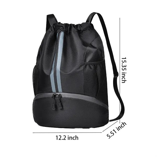 Large Capacity Heavy Duty Polyester Drawstring Backpack