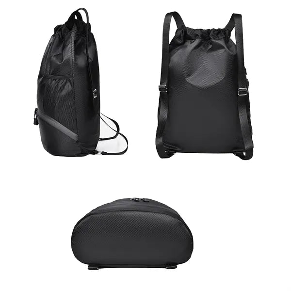 Large Capacity Heavy Duty Polyester Drawstring Backpack