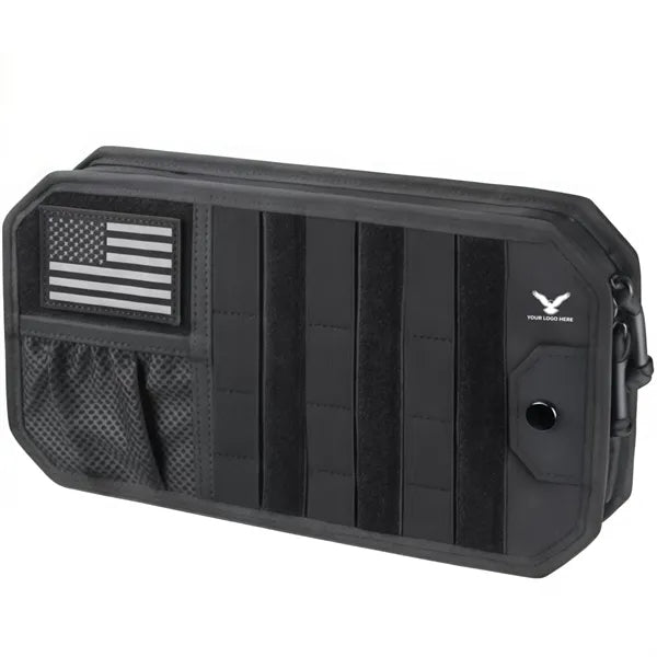 Tactical Visor Organizer Panel With Zipper Storage