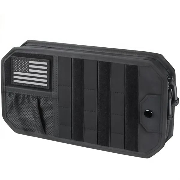 Tactical Visor Organizer Panel With Zipper Storage