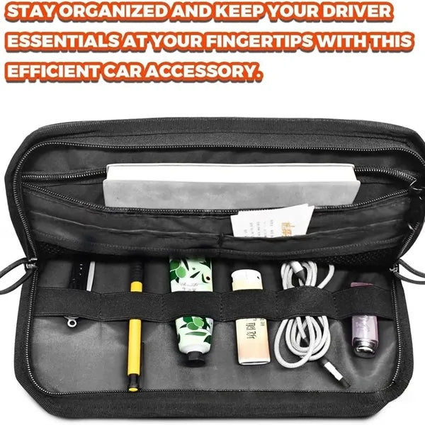Tactical Visor Organizer Panel With Zipper Storage