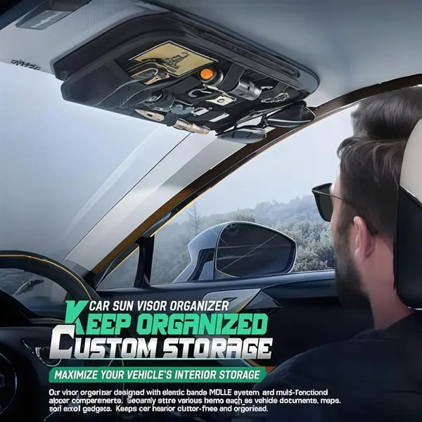 Tactical Visor Organizer Panel With Zipper Storage
