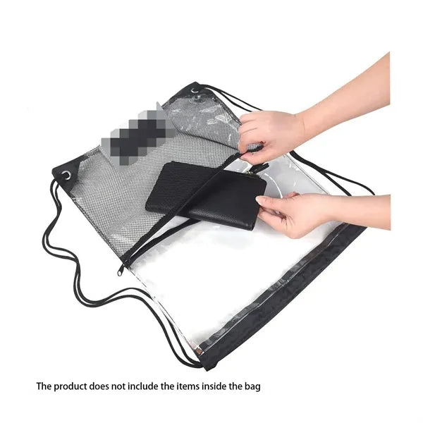 Travel Waterproof Transparent Drawstring Backpack