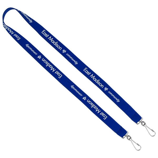 Culver 3/8" Width Dual Attachment Silkscreen Polyester Lanya