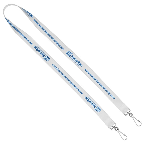 Culver 3/8" Width Dual Attachment Silkscreen Polyester Lanya