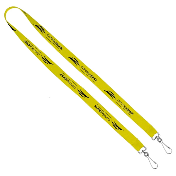 Culver 3/8" Width Dual Attachment Silkscreen Polyester Lanya