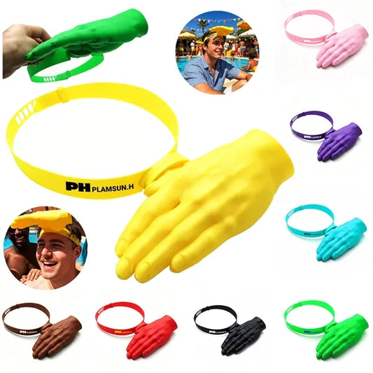 Adjustable Novelty Hand-Shaped Sun Hat for Beach & Party