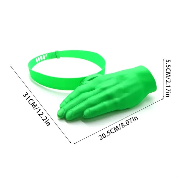 Adjustable Novelty Hand-Shaped Sun Hat for Beach & Party