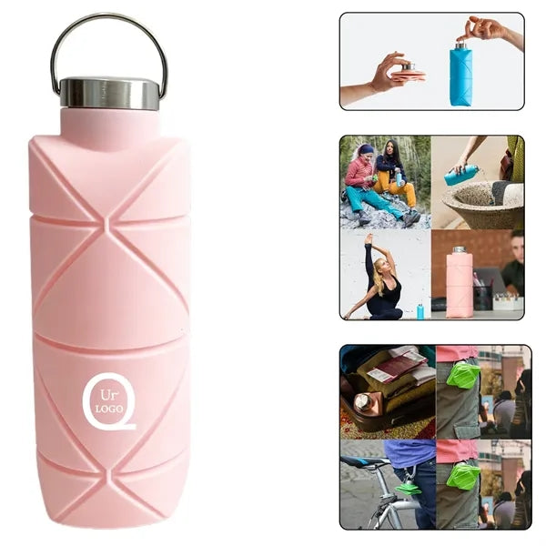 Outdoors Diamond-Shaped Collapsible Sports Bottle