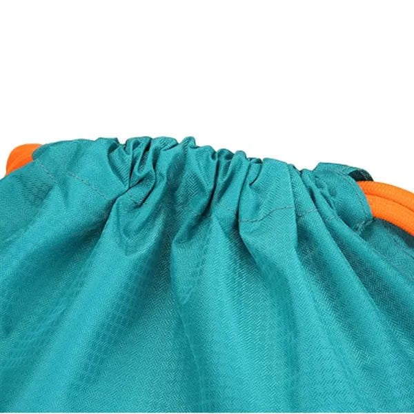 Lightweight Outdoor Side Mesh Pockets Drawstring Backpack