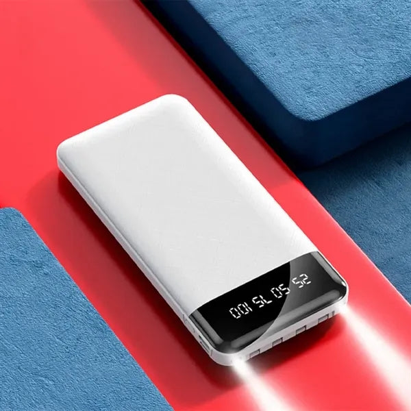 20000mAh Fast Charging Power Bank With Built-In 5 Cables
