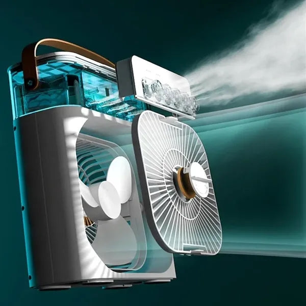 Mini Cooling Fan Humidifier Portable Travel Home