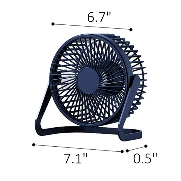 6 Inch Portable Cooling Fan Home Bedroom Travel Outdoor Use