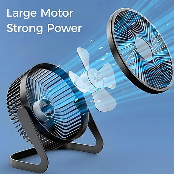 6 Inch Portable Cooling Fan Home Bedroom Travel Outdoor Use
