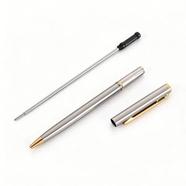 Slim Metal Twist Action Ballpoint Pen