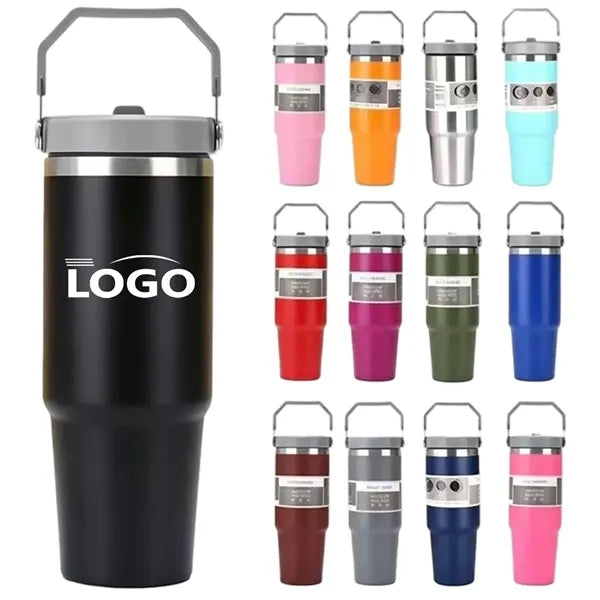 30Oz Multi-Color 304 Vacuum Insulated PortableCar Travel Mug