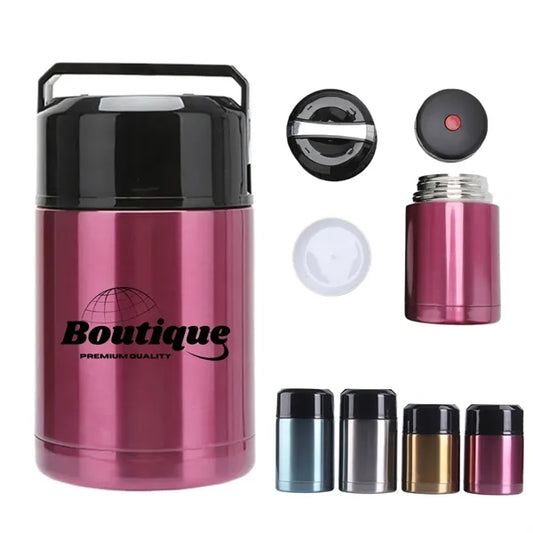 Stainless Steel Insulated Food Jar With Handle