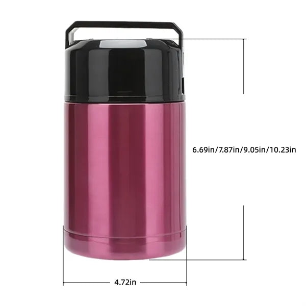 Stainless Steel Insulated Food Jar With Handle