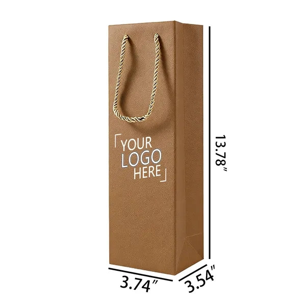 Printed Wine Bottle Gift Bag