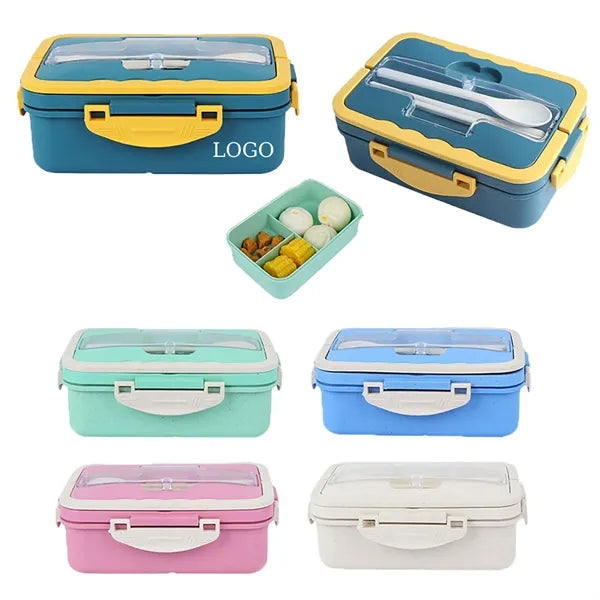 Wheat Straw Bento Box With Dividers