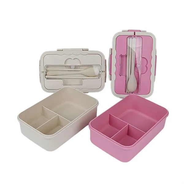 Wheat Straw Bento Box With Dividers