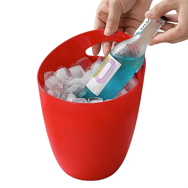 Plastic Ice Bucket with Handle