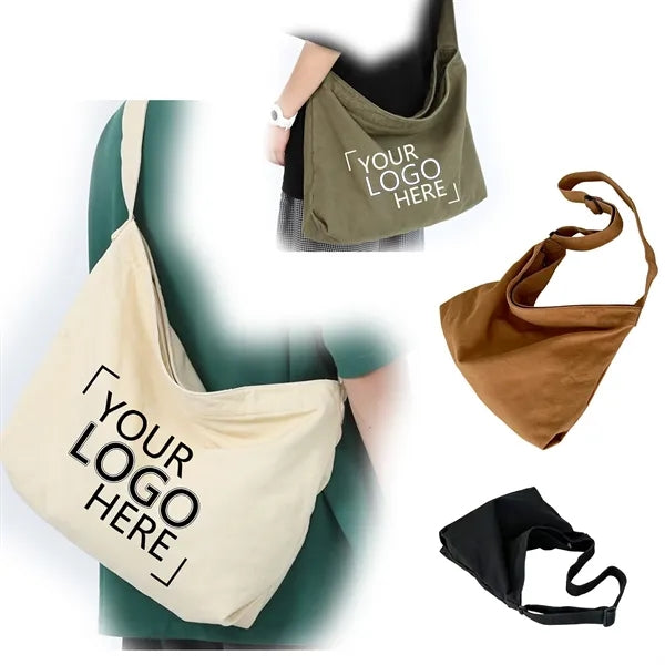 Canvas Hobo Shoulder Bag