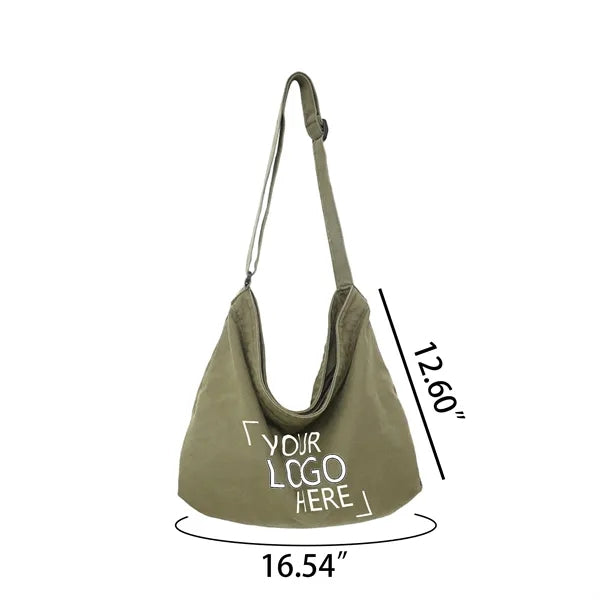 Canvas Hobo Shoulder Bag