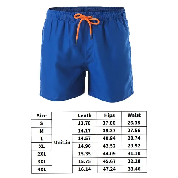 Men's Swim Trunks With Mesh Lining