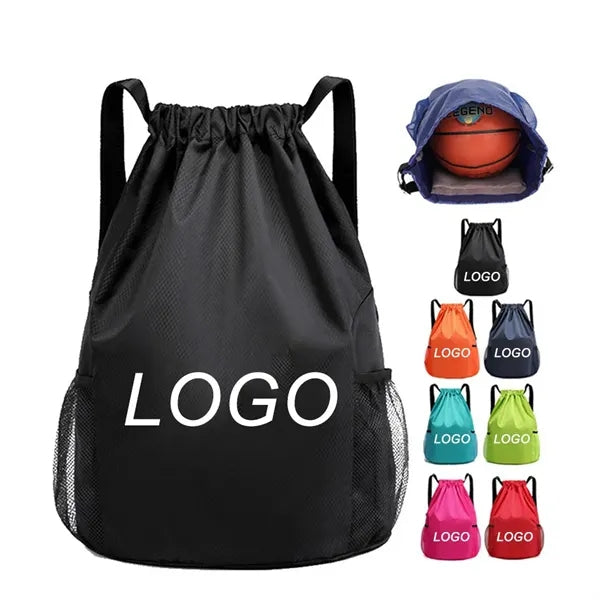 14"x19" Waterproof PU Drawstring Sports Backpack