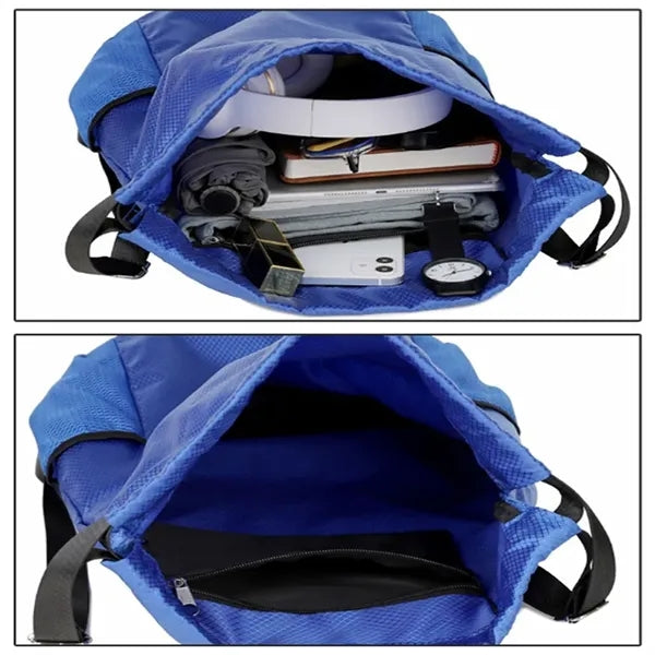 14"x19" Waterproof PU Drawstring Sports Backpack