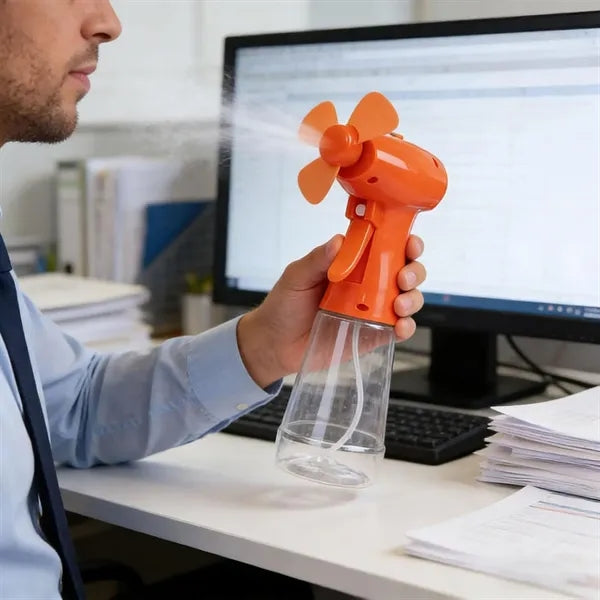 Handheld Spray Mist Fan Portable Cooling