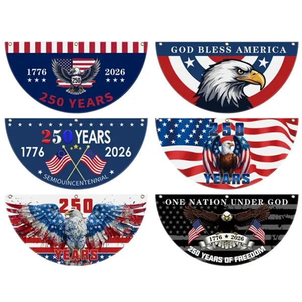4th of July 250th Anniversary Decor Flag