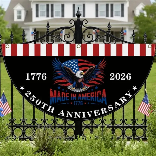 4th of July 250th Anniversary Decor Flag