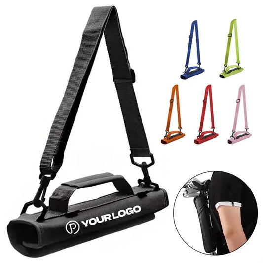 Mini golf club carrier sunday bag with shoulder strap
