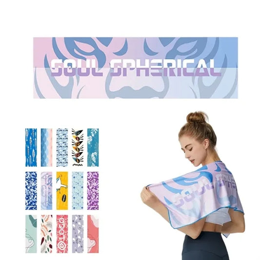 Quick-Dry & Soft Poly Nylon Full Color Cooling Towel