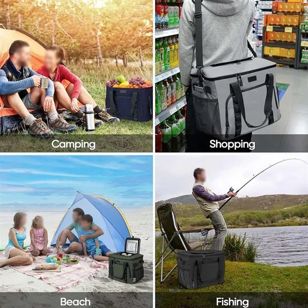 Soft sided cooler bag 40 can leakproof portable for camping