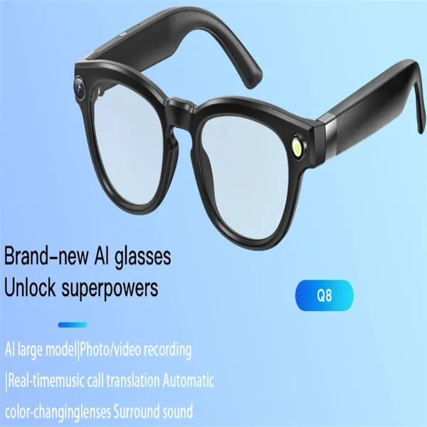 AI Smart Glasses with Camera, Video Recording Translation