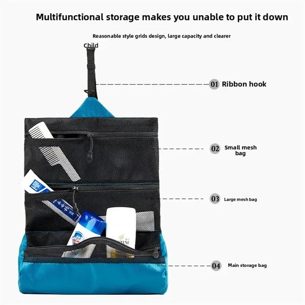 Waterproof toiletry storage bag