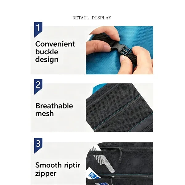 Waterproof toiletry storage bag