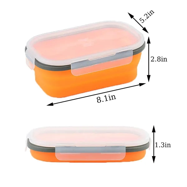 Silicone Folding Lunch Box with Lid